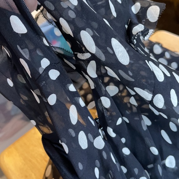 Monsoon silk dot dress - Picture 9 of 10